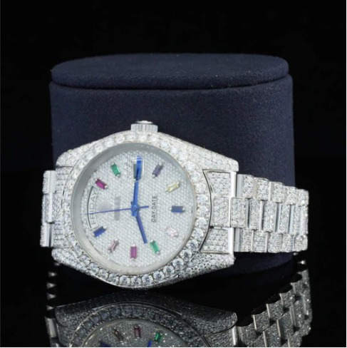 Superior Diamond Iced Out Moissanite Diamond Watch For Men