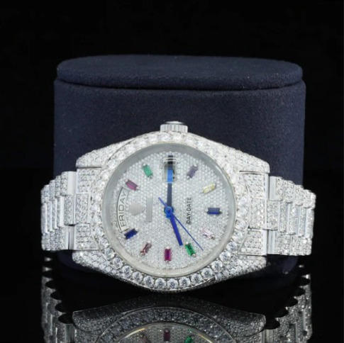 Superior Diamond Iced Out Moissanite Diamond Watch For Men