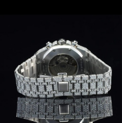 Fabulous Iced Out Automatic Moissanite Diamond Wrist Watch For Men