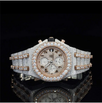 Fabulous Automatic Moissanite Diamond Iced Out Wrist Watch For Men