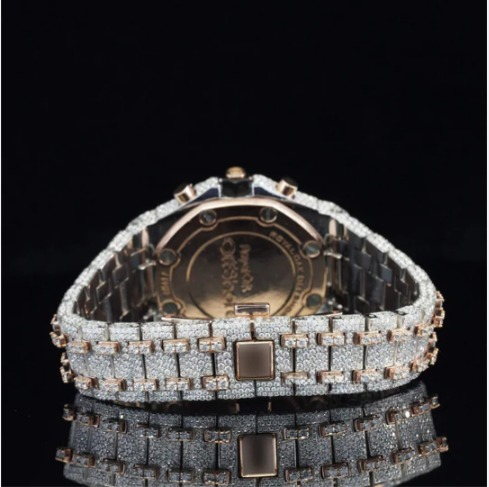 Fabulous Automatic Moissanite Diamond Iced Out Wrist Watch For Men