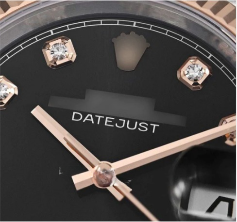 Fancy Rose And Silver Color Fully Automatic Plain Watch