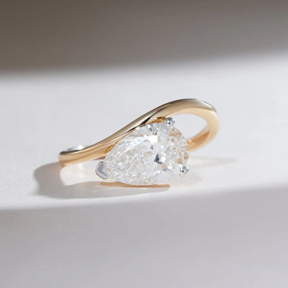 Classy Jewels Sirena 1.7 Ct Pear Solitaire Ring