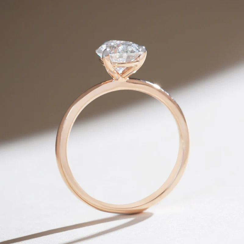 Classy Jewels Iconic 1.5 Ct Pear Solitaire Ring