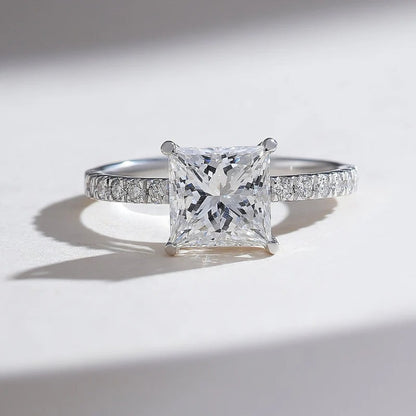 Classy Jewels Radiant Glory 2 Ct Princess Solitaire Ring