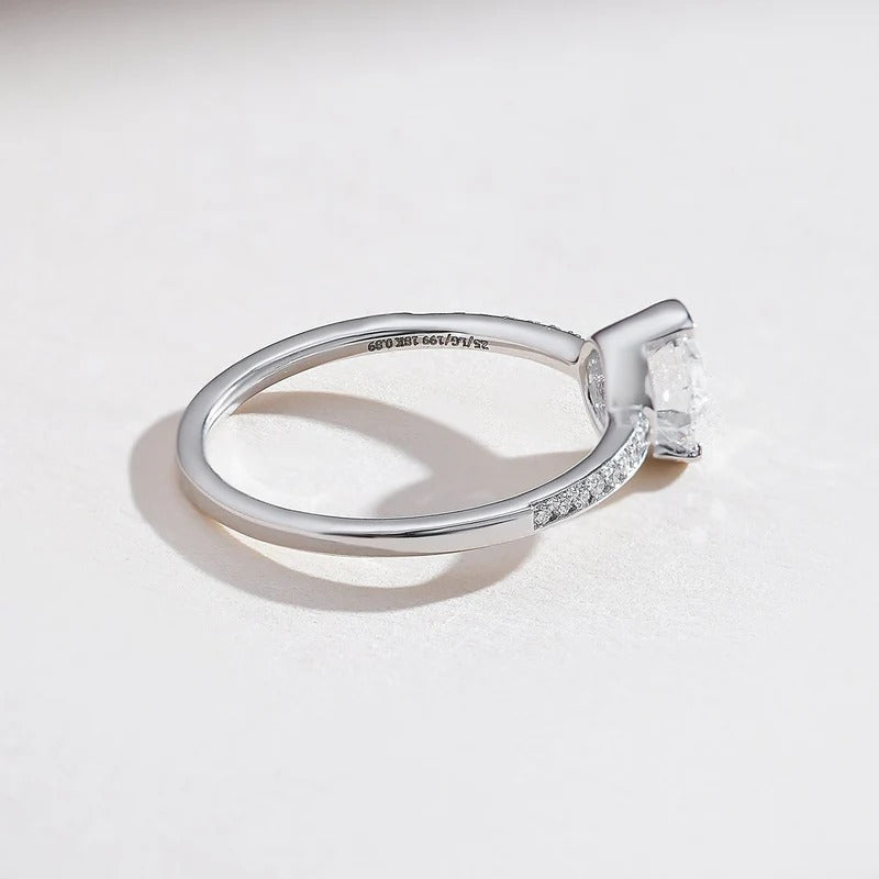 Classy Jewels 0.8 Ct Aria in Round Solitaire Ring