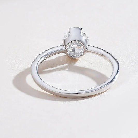 Classy Jewels 0.8 Ct Aria in Round Solitaire Ring