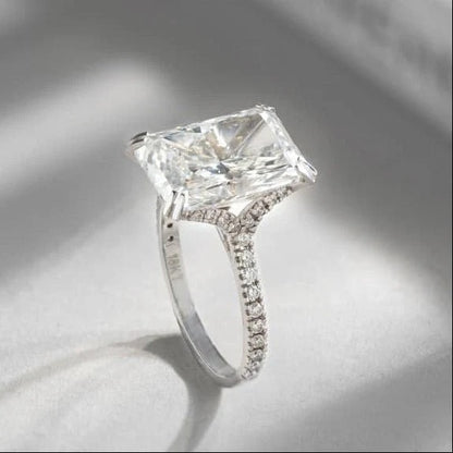 Classy Jewels Radiant 6 Carat Big Rock Solitaire Ring