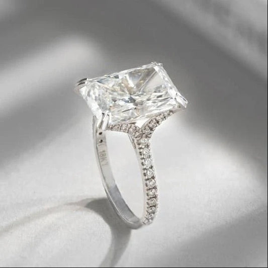 Classy Jewels Radiant 6 Carat Big Rock Solitaire Ring