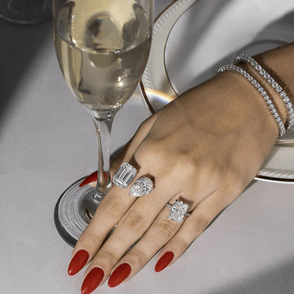 Classy Jewels Radiant 6 Carat Big Rock Solitaire Ring