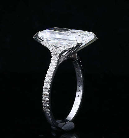Classy Jewels Radiant 6 Carat Big Rock Solitaire Ring