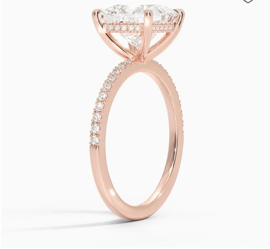 Classy Jewels Radiant Glory 2 Ct Princess Solitaire Ring