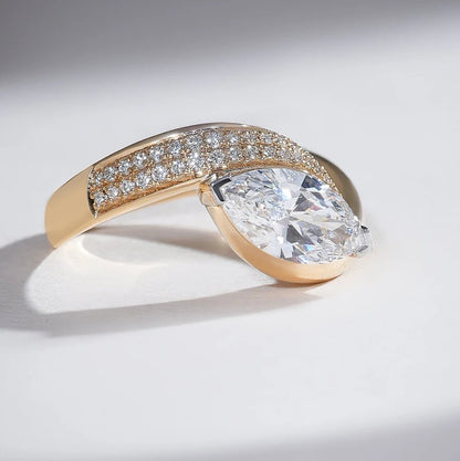 Classy Jewels Rising 1 Ct Marquise Solitaire Ring