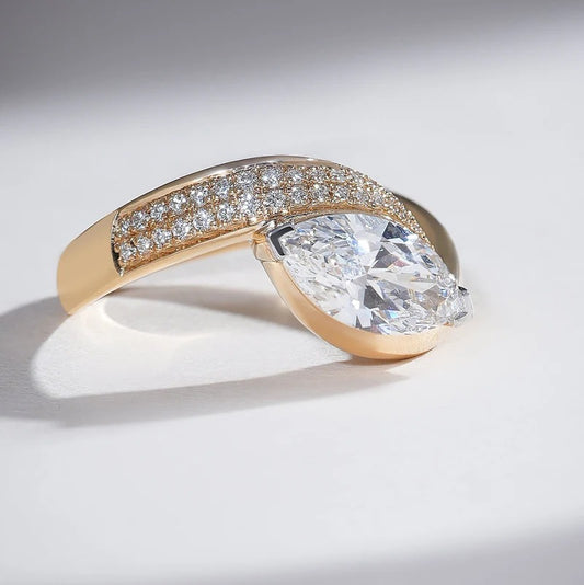 Classy Jewels Rising 1 Ct Marquise Solitaire Ring