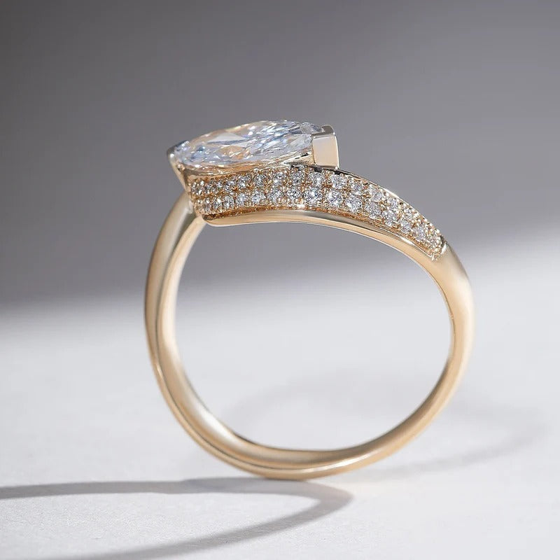 Classy Jewels Rising 1 Ct Marquise Solitaire Ring