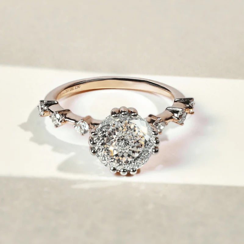 Classy Jewels Aura 2.6 Ct Portuguese Solitaire Ring