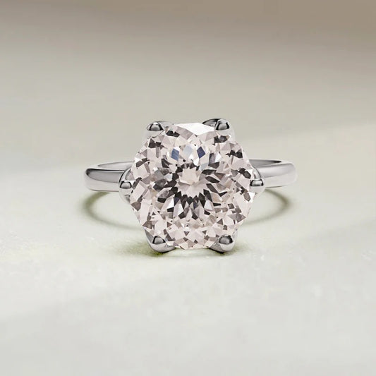 Classy Jewels 5.9 Ct Portuguese Hidden Gemstone Solitaire Ring