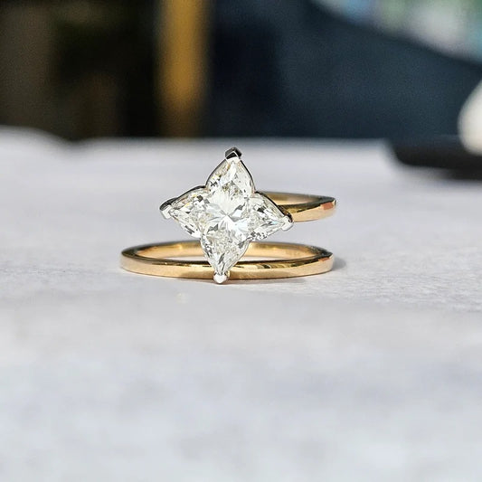 Classy Jewels 2 Ct Lillian Lily Cut Solitaire Ring