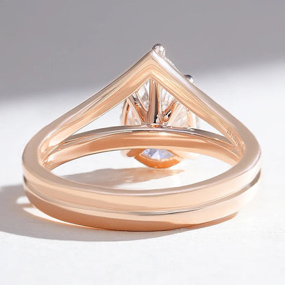 Classy Jewels Elowen 1.8 Ct Pear Solitaire Ring