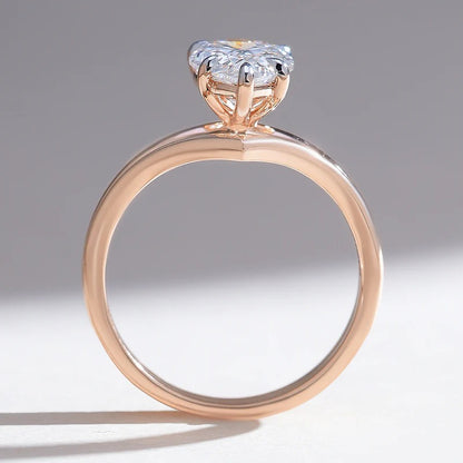 Classy Jewels Elowen 1.8 Ct Pear Solitaire Ring