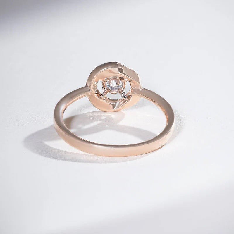 Classy Jewels 0.3 Ct Isla Halo Solitaire Promise Ring