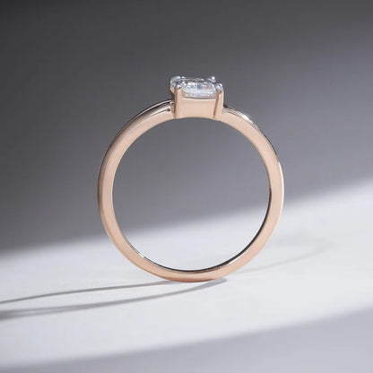 Classy Jewels Split Shank 1 Ct Radiant Solitaire Ring