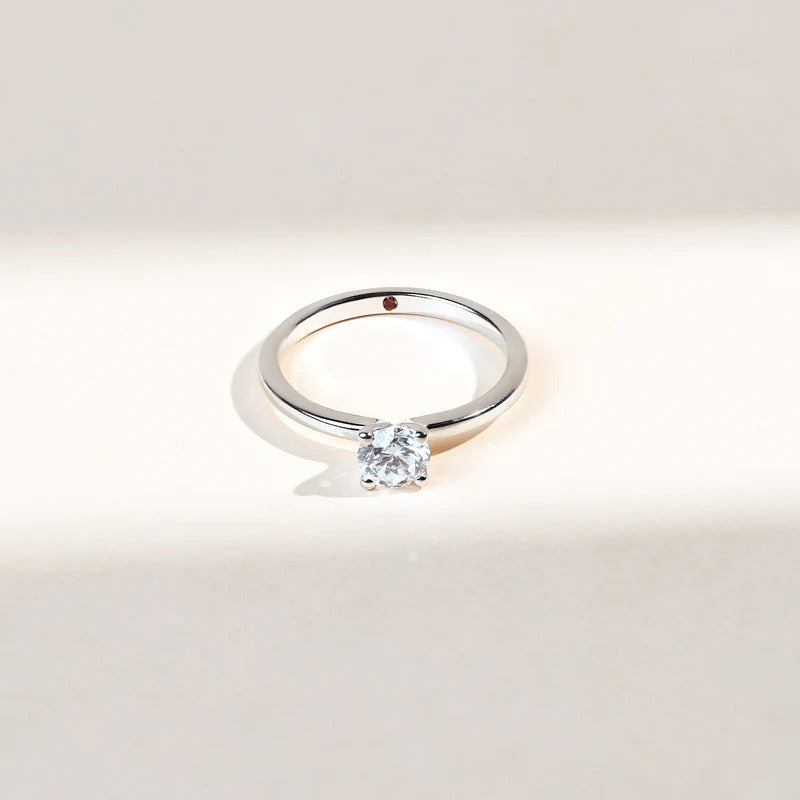 Classy Jewels Simply Diamond 0.5 Ct Solitaire Promise Ring