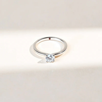 Classy Jewels Simply Diamond 0.5 Ct Solitaire Promise Ring