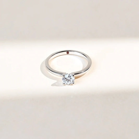 Classy Jewels Simply Diamond 0.5 Ct Solitaire Promise Ring