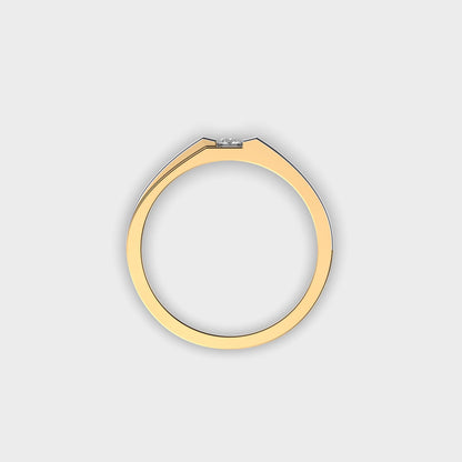 Classy Jewels Band Of Valour Dual Tone Diamond Ring