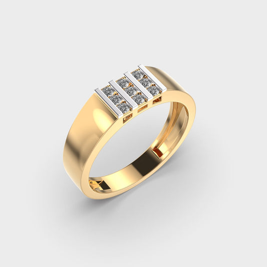 Classy Jewels Element Axis Diamond Ring For Men