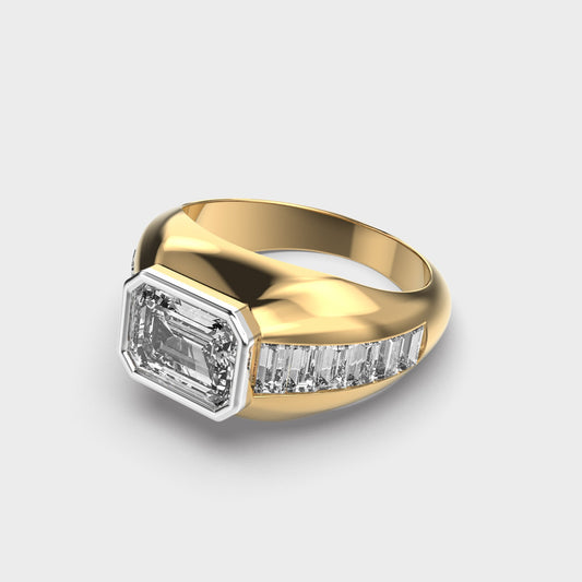 Classy Jewels Alpha Radiance Diamond Ring For Men