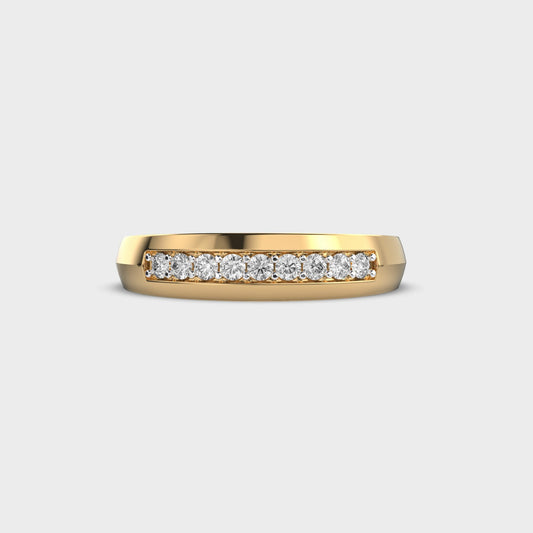 Classy Jewels Vertex Line Diamond Band Ring
