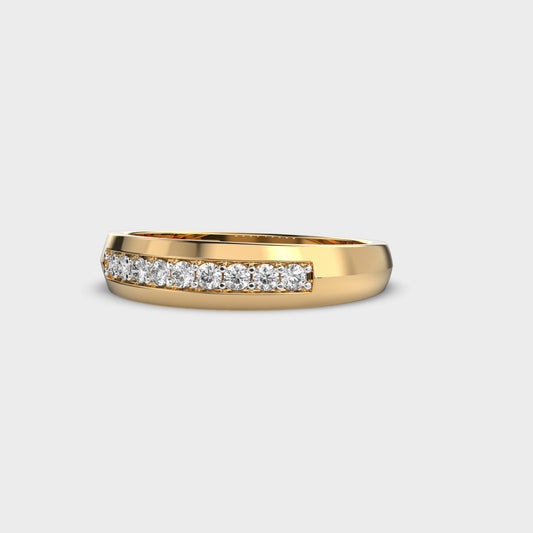 Classy Jewels Vertex Line Diamond Band Ring