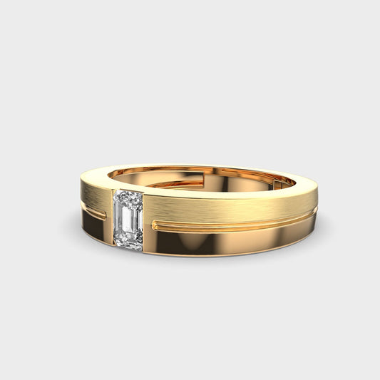 Classy Jewels Regal Love Emerald Diamond Band Ring