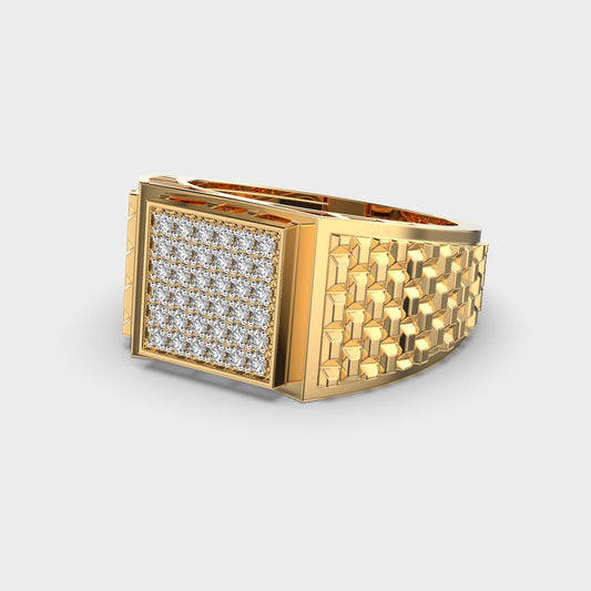 Classy Jewels Crowned Hero Diamond Ring For Men