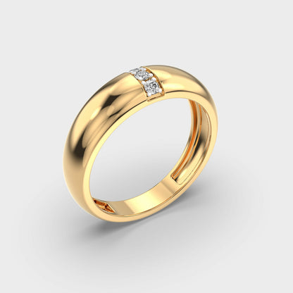 Classy Jewels Three Diamond Band Ring