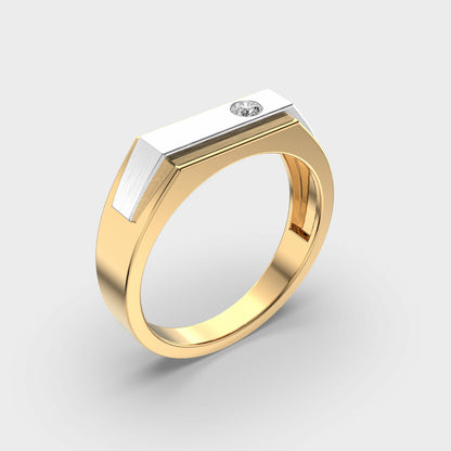 Classy Jewels Falcon Crest Men Round Diamond Ring