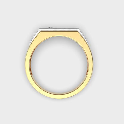 Classy Jewels Falcon Crest Men Round Diamond Ring