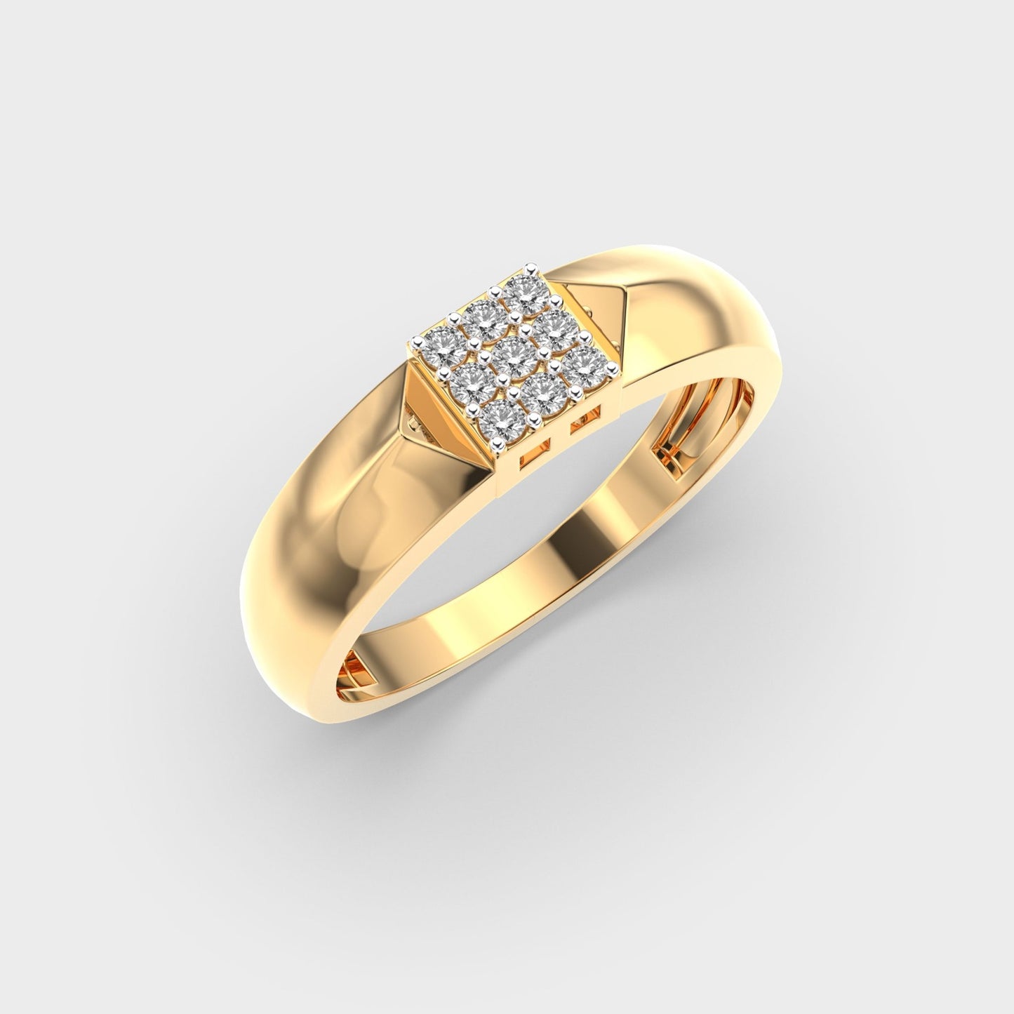 Classy Jewels Blaze Crest Diamond Ring For Men
