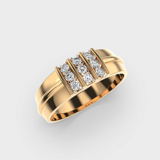 Classy Jewels Tri Line Men’s Diamond Ring