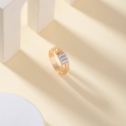 Classy Jewels Tri Line Men’s Diamond Ring