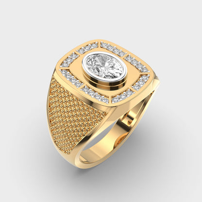 Classy Jewels Heritage Crest Diamond Ring For Men