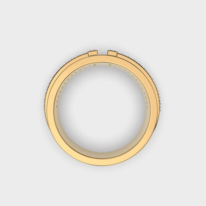 Classy Jewels Sleek Pride Diamond Band Ring for Men