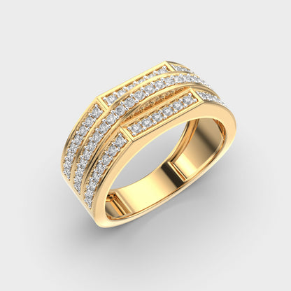 Classy Jewels Zen Path Diamond Ring For Men