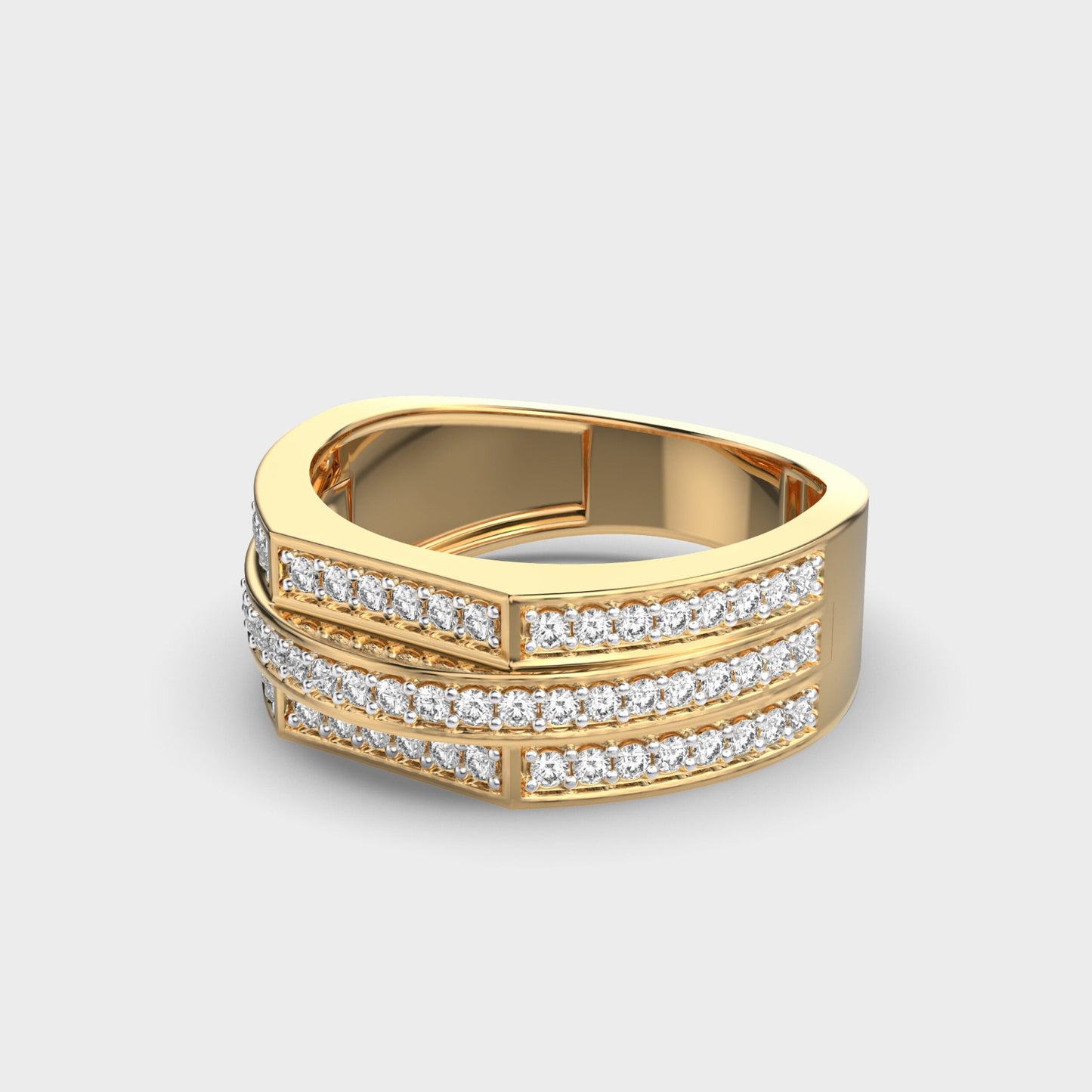 Classy Jewels Zen Path Diamond Ring For Men