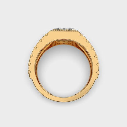 Classy Jewels Edgy Diamond Illusion Diamond Band Ring