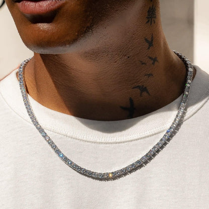 Classy jewels 5mm Tennis Chain - White Gold